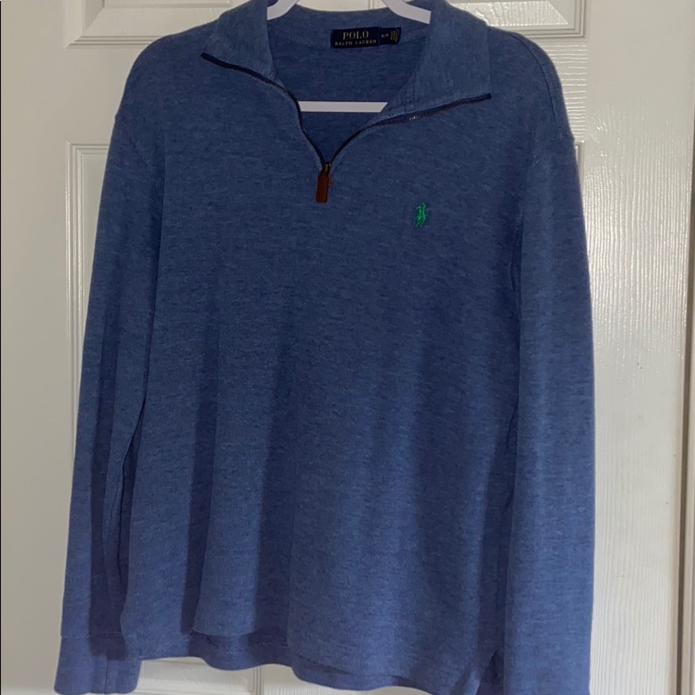 Blue Polo quarter zip | S